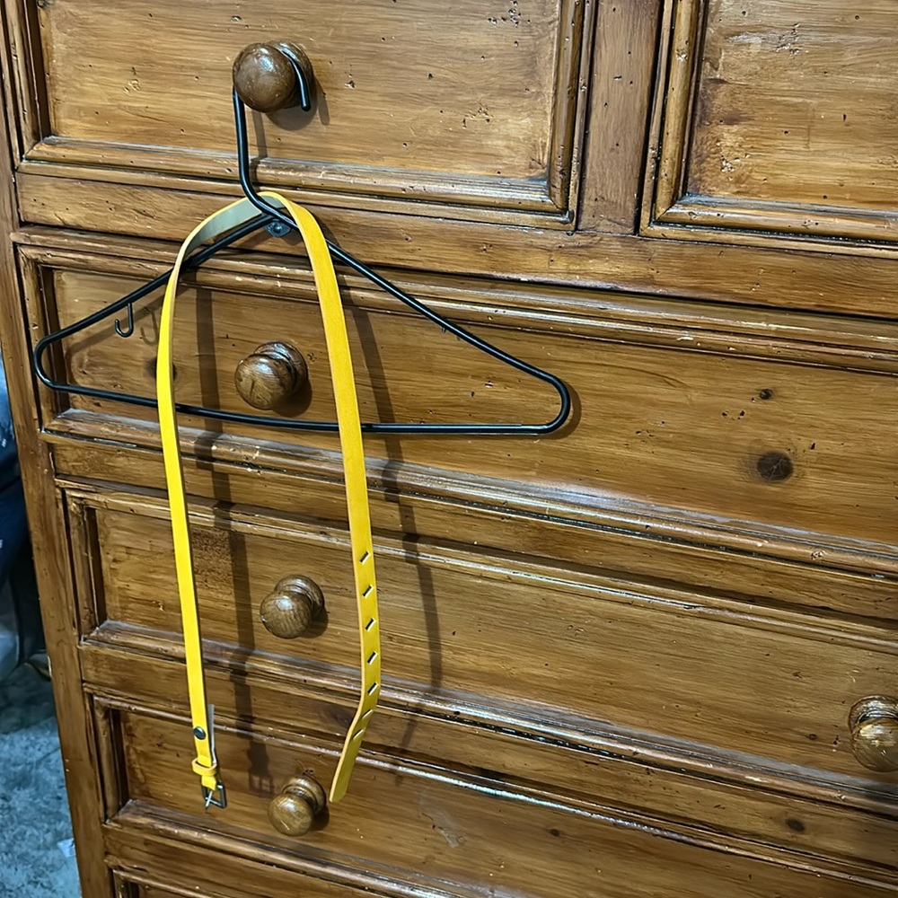 Large yellow madden girl belt